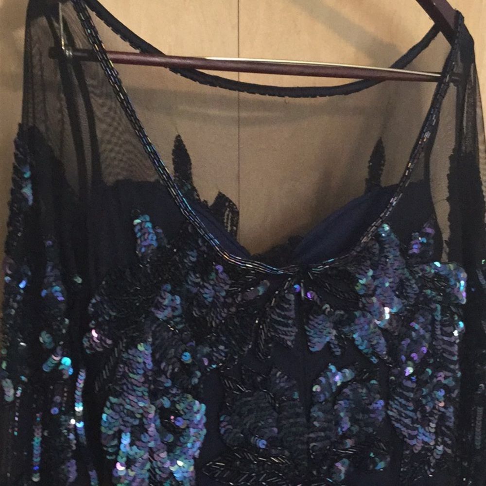 PARKER BLACK Bailey Embellished Mesh Dress - Picture 13 of 15